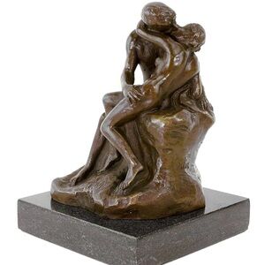 Romantic Bronze Couple Sculpture